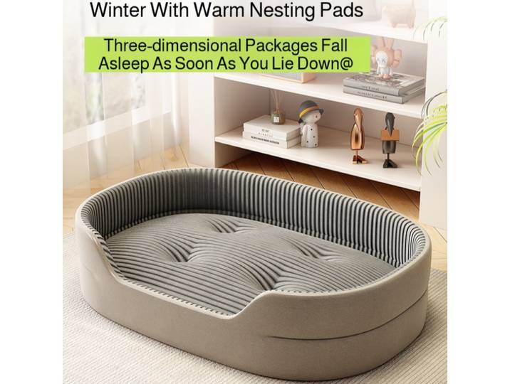 Niche pour chien universelle toutes saisons, lit pour chien de grande taille, tapis rafraîchissant effet canapé, coussin de couchage