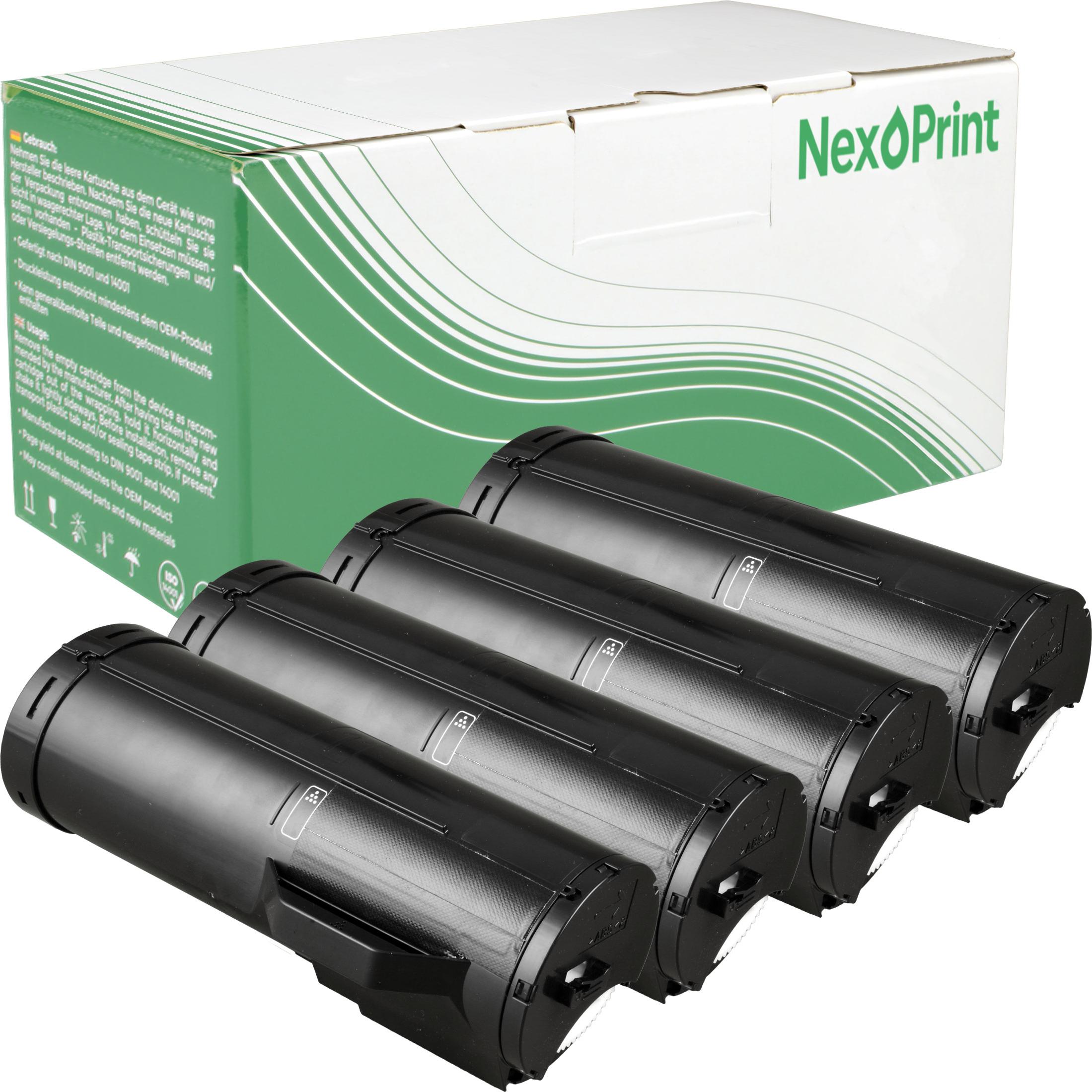 NexoPrint 106R02722 Multipack schwarz kompatibel mit Xerox WC 3615DNM WC 3615DN 62000 Seiten