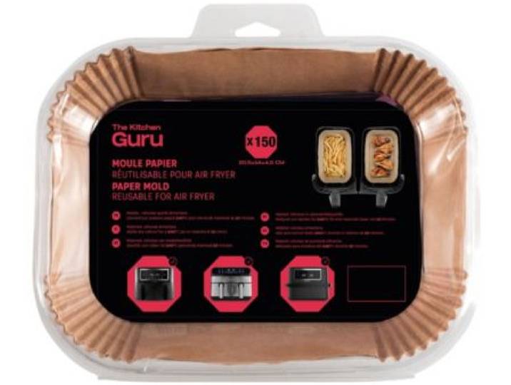 The Kitchen Guru - Papier Cuisson Carré Pour Air Fryer X50