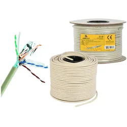 Gembird Netzwerkkabel (F/UTP, CAT6, 100 m), Netzwerkkabel