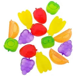 Wiederverwendbare Eiswürfel Obst Kunststoff 15er Set Fruchtmotive Kühler Drinks