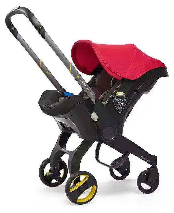 Kinderwagen - 3-in-1 - Leichtgewicht - Zusammenklappbar und verstellbar - Hohe Qualität - Rot