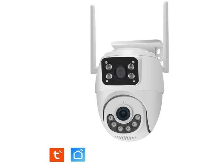 Caméra extérieure connectée - KYF - Wi-Fi - Rotation PT - Double capteur 2 x 3 MP