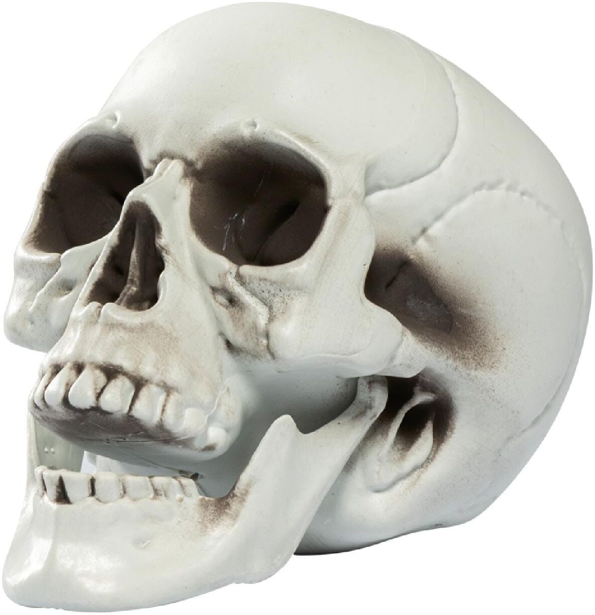 Dekofigur "Dekomat AG Totenkopf 1 Stück", weiss (weiß), Dekofiguren, Dekofigur weiß Einheitsgröße