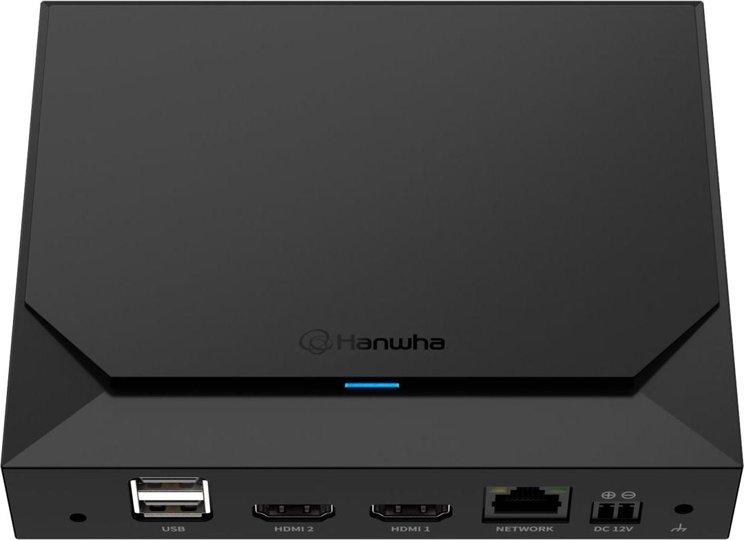 Hanwha SPD-152, 64 Kanäle, 3840 x 2160 Pixel, 60 fps, H.264, H.265, M-JPEG, Schwarz, Metall