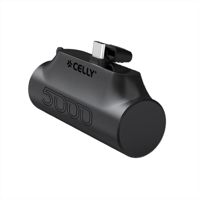 CELLY Powerbank Compatto Usb-c 5000 Mah Pbc5000bk-black