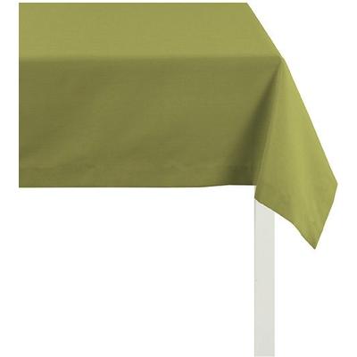 Tischdecke APELT "4362 Rips - UNI" Gr. 2, grün, B:100cm L:100cm, Baumwolle, Polyester, Tischdecken, Tischdecke, Wasser- und Schmutzabweisend