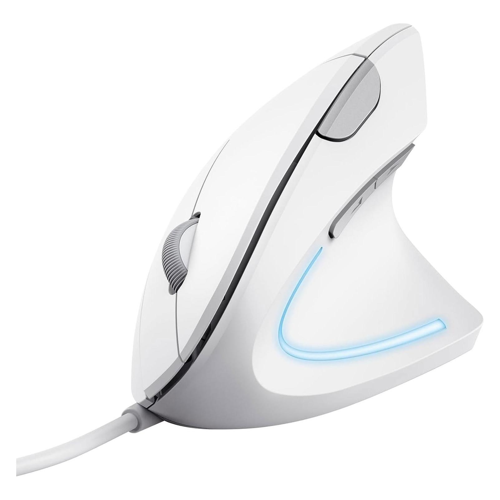 Trust Verto Wired Ergo Mouse White (Kabelgebunden) (25133)