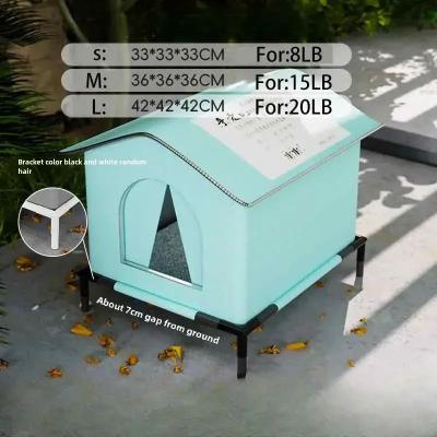 Inspire Essentials WeatherGuard Outdoor Cat House Insulated Winter Shelter d s 33x33x33cm