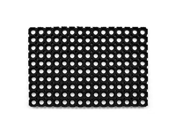 rugsx Fußabtreter Gummi - Gummimatte außen und innen - Matte mit robuster Ringgummistruktur - Größe auswählen 100x150 cm