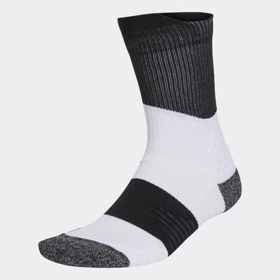 Funktionssocken ADIDAS PERFORMANCE "RUNXBOOST, 1 PAAR", Damen, Gr. S (37/39), schwarz-weiß (weiß, schwarz, weiß), Obermaterial: 100% Polyamid, Socken, für Laufen