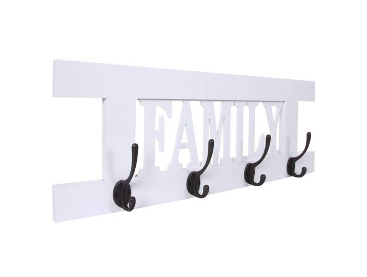 WANDGARDEROBE FAMILY SHABBY-LOOK Reinweiß