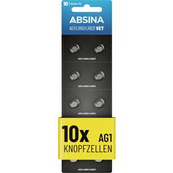 Absina Knopfzelle 1.5 V 10 St. Alkali-Mangan 401013