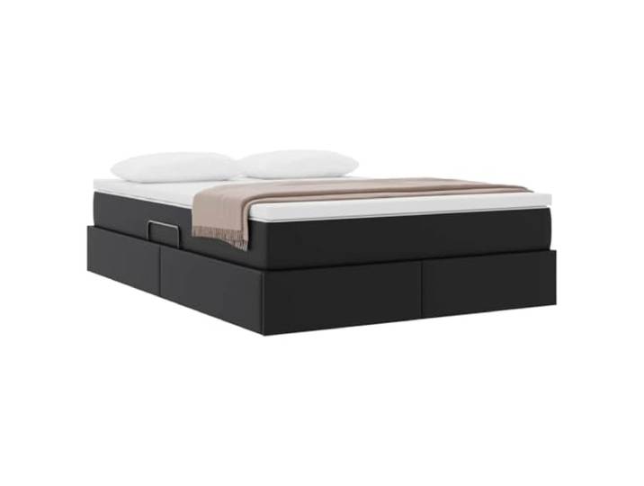 KTHLBRH Bett mit Stauraum und Matratze, Schwarz, 140 x 200 cm Modernes Design, maximaler Komfort, optimiert Platz, perfekt für Schlafzimmer