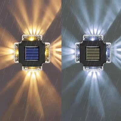 Uplift Picks Waterproof Solar Wall Lamp Up And Down LED Outdoor Fence Light cool 0 5 W