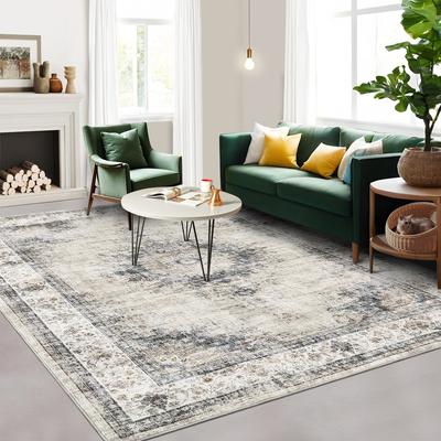 Garvee Misty Oriental Washable Area Rug