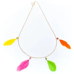 Kette "Federn", neon