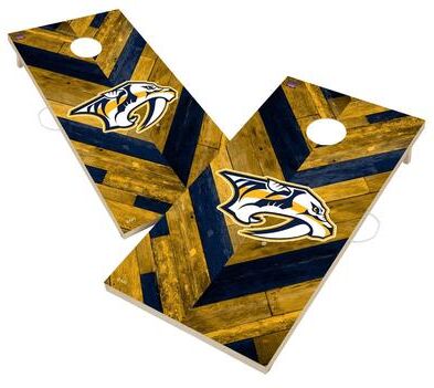 Skip's Garage Nashville Predators NHL Cornhole Board Set
