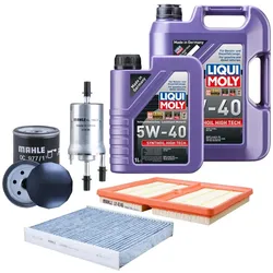 Inspektionspaket Mahle Filterkit Liqui Moly 5W-40 für SKODA FABIA III Estate (NJ
