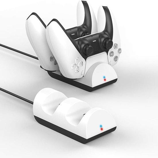 SURIGHT Oplaadstation voor 2x PlayStation 5 DualSense controllers met USB-C