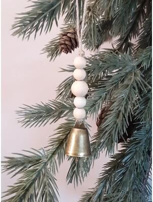 Inspire Select Vintage Hanging Cow Bells Christmas Ornaments Rustic Antique Bell Tree Decorations cow Bell