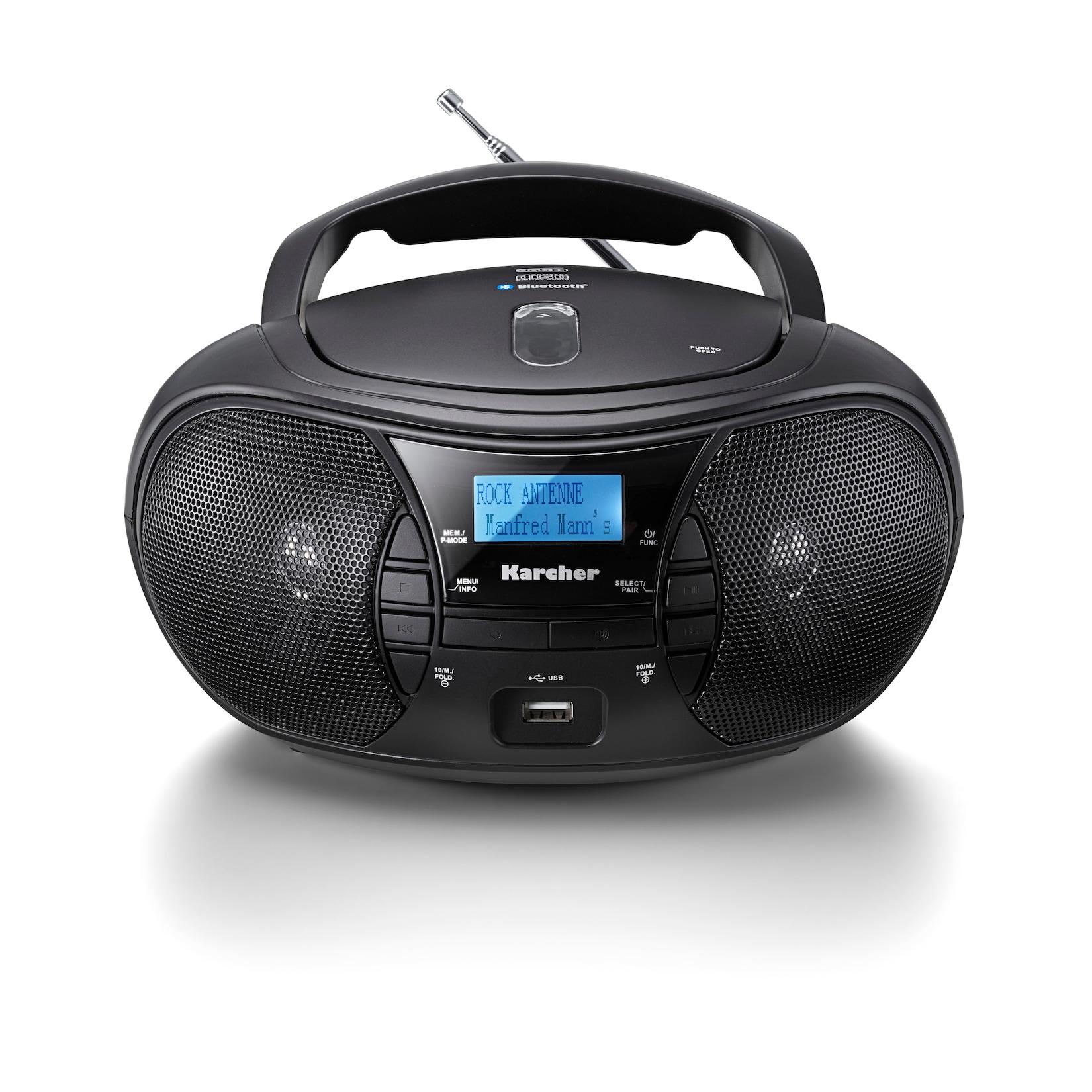 Karcher RR 5028D Boombox mit CD/MP3, USB, BT, DAB+/FM-Radio