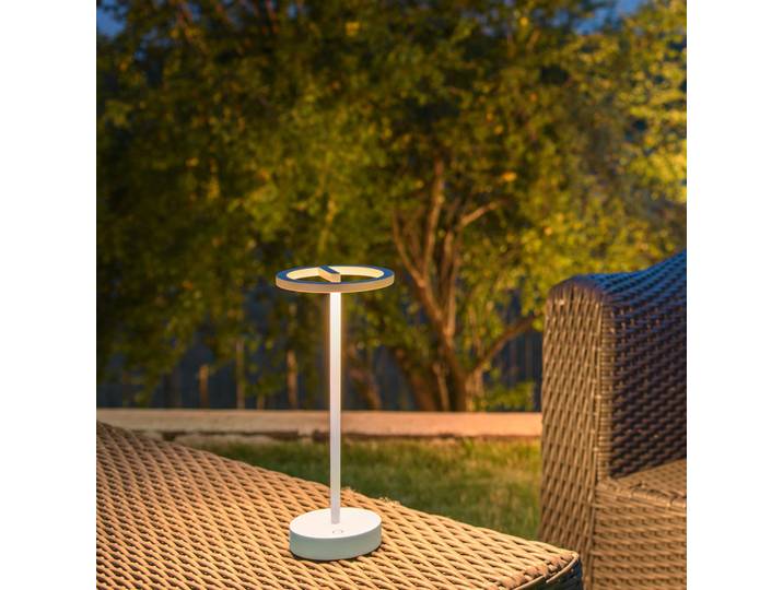 Vinolina One Portable Tischleuchte IP54 White - SLV - Terrasse - Modern - Aluminium - Einflammig