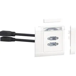 Hager Anschlussset DisplayPort+HDMI front vw