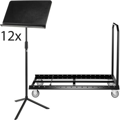 K&M 11925 Orchestra Transport Set Schwarz