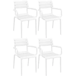 CLP 4er Set Stühle Paris   Farbe: weiß