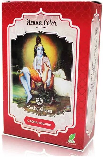 Radhe Shyam Henna Cor Mogno Escuro Eco 100g