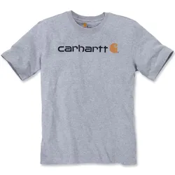 Carhartt Core Logo T-Shirt dicke Qualität S hellgrau