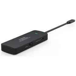 Vision USB-C 5-Port KVM Hub (USB-C, 5 Ports), Dockingstation + USB Hub, Schwarz