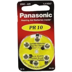 BATTERIEN f.Hörgeräte Panasonic PR10 6 St