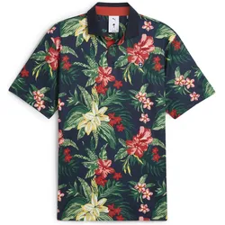 Puma, Herren, Sportshirt, X PTC Floral Polo (XS), Blau, XS
