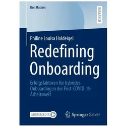 Redefining Onboarding, Fachbücher von Philine Louisa Holdeigel