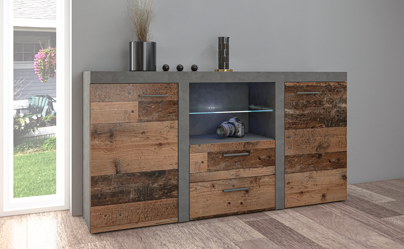 AX Living Ladekast Spacoro 2T2S Matera Oude stijl