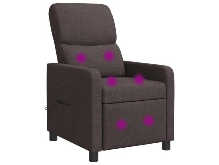 NLQMSU Massagesessel, neigbar, dunkelbraun, Stoff 6 gezielte Massagepunkte, kabellose Fernbedienung, Neigung 115°-160°, Wohnzimmer oder Büro