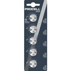 PROCELL Knopfzelle CR2025 3.0 V 5 St. 165 Lithium 146990