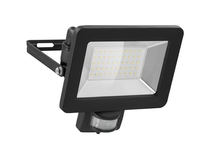 Goobay 53883 Projecteur LED Détecteur de mouvement Extérieur 50W / Capteur PIR Projecteur extérieur IP44 / Lumière blanc neutre 4250 lm/Projecteur LED Projecteur mural/Projecteur de jardin/Noir