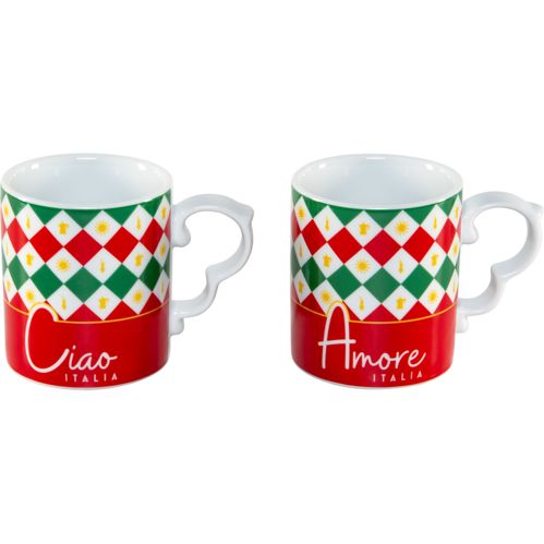 Bialetti Set 2 Mug Tricolore