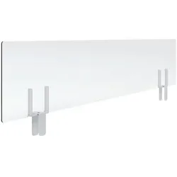 Paperflow Universelles Nies- und Spuckschutz-Panel für Tischtrennwände 80 cm, 80x27x4 cm