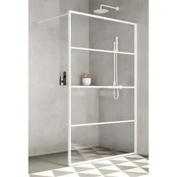 Profiltek FIXED NORDIC Duschwand 8 mm Weiß - Duschkabine
