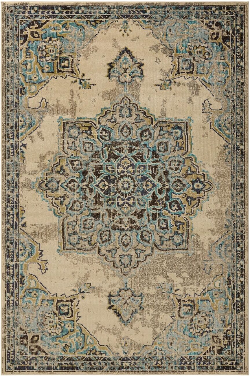 Benuta Tapis beige/turquoise 200x290 Beige 200x1x290cm