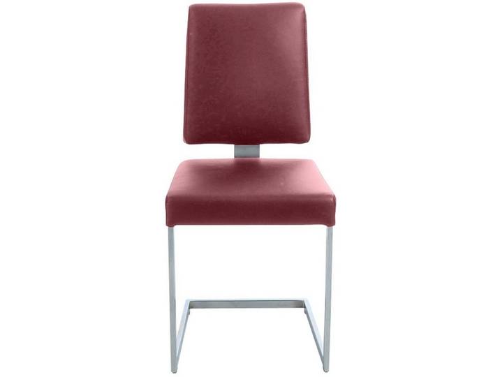 K+W Komfort & Wohnen Freischwinger, stabiles Hochkantgestell, in Leder oder Microfaser