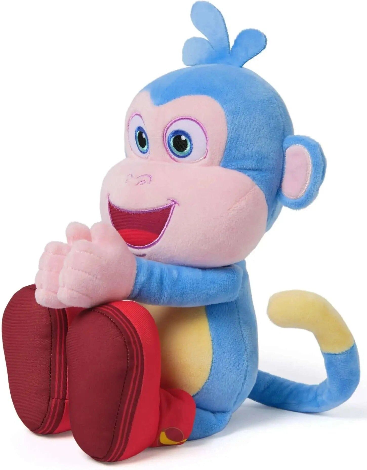 Spin Master Dora the Explorer Boots 13-Inch Interactive Soft Toy for Kids - Blue and Yellow - Ages 3 and Up