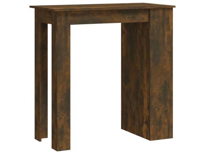 HBBMGYD Bartisch und Aufbewahrungsregal, rauchfarbene Eiche, 102 x 50 x 3 Regale, Weinflaschen, kleine Wohnungen, Küche, Esszimmer, modernes Design
