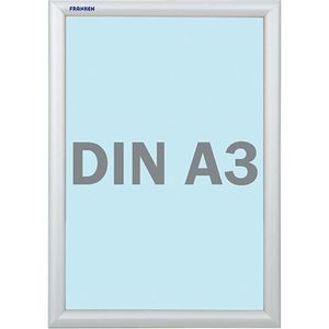 Franken Klapprahmen Outdoor BS1702, 25 mm Profil, DIN A3, silber, Aluminium, wetterfest