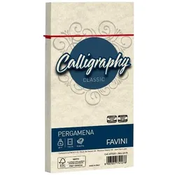Favini, Schreibstifte, Pergament Kalligraphie Umschlag Beige 25 Stück (25x)