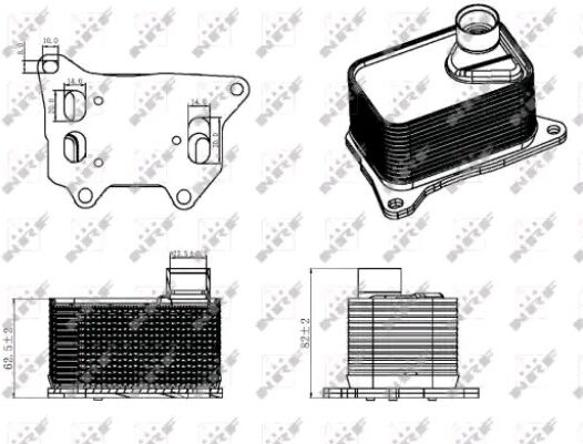 NRF 31330 Engine oil cooler